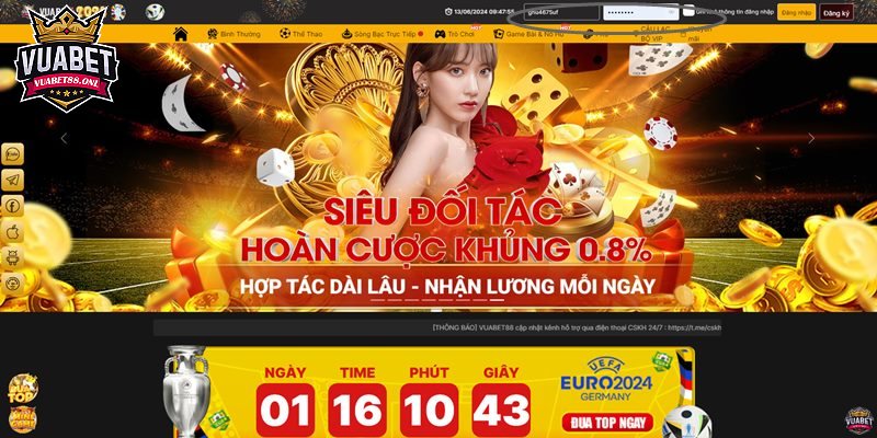 Rút Tiền Vuabet88, Nhận Thưởng Xanh Chín Với Quy Trình Chuẩn 2 Tiến hành đăng nhập